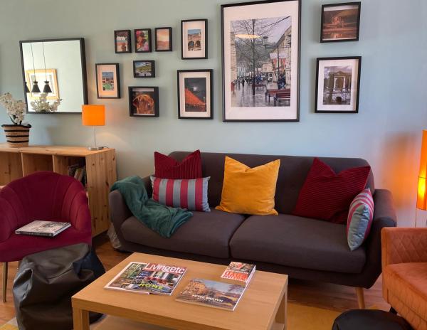 På bildet vises objektet Peaceful 2 Bed Home with Parking Fast WIFI Easy Stress-Free Access to Bath som ligger i byen Bath.
