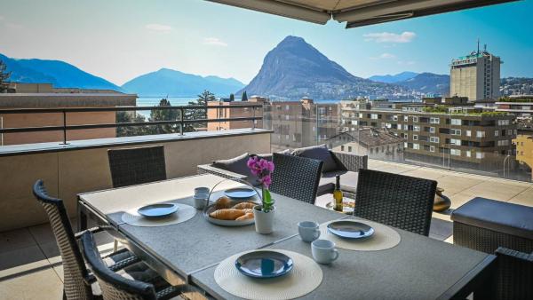 Lakeview 3 Bedroom Pico Penthouse In Lugano - 루가노
