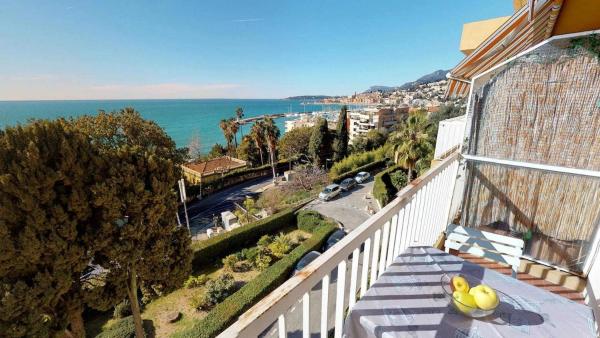 57vm - 2p Avec Vue Mer Balcons Et Parking - Menton