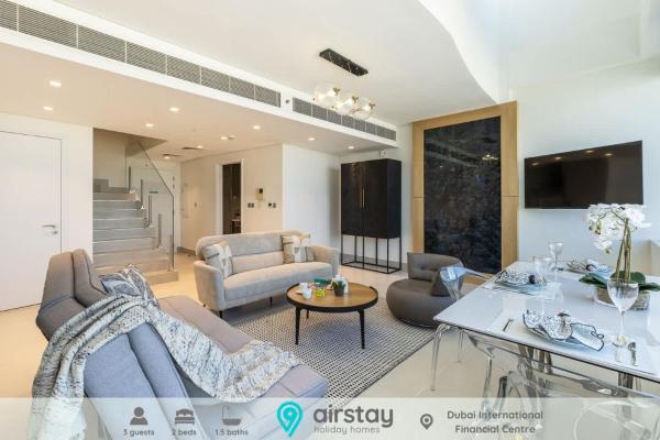 A la foto es mostra l'objecte Airstay - Luxury High-Floor 1BR Duplex - City View - Monthly Offer Available! situat a la ciutat de Dubai.