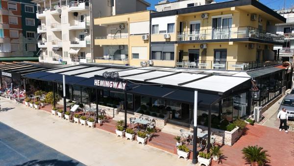Na fotografii je vidět objekt Heming-way Hotel nacházející se ve městě Durrës.