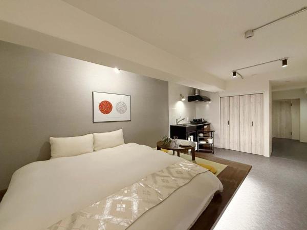 Auf dem Foto ist das Objekt Origaminn 603 by b hotel - 5 mins PeacePark in der Stadt Hiroshima zu sehen.