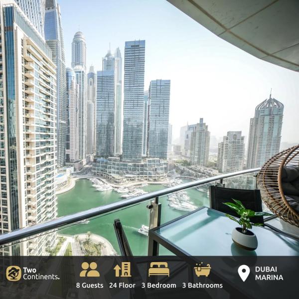 Deluxe 3 Bedroom With Marina & Sea View - Dubai