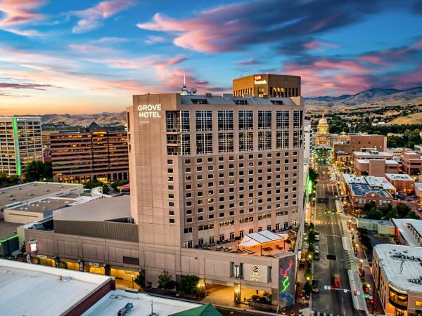 A la foto es mostra l'objecte The Grove Hotel situat a la ciutat de Boise.