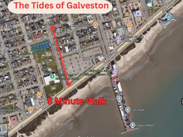 The Tides Of Galveston Pet Friendly Walk To Beach - Galveston, TX
