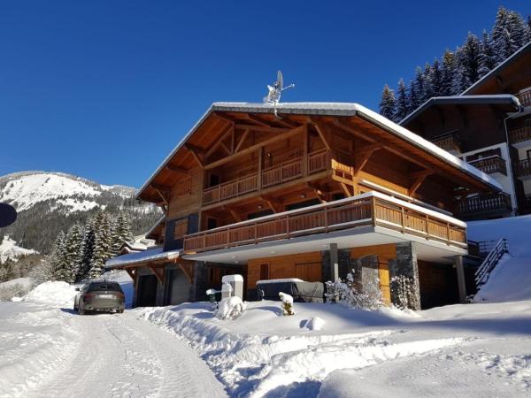 Na fotografii je vidět objekt Chalet Clemalou 14-15 Personnes nacházející se ve městě Châtel.
