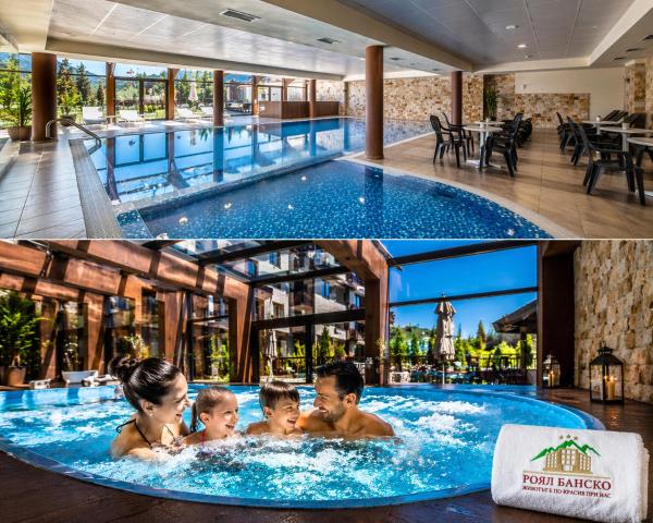 A la foto es mostra l'objecte Royal Bansko Family Apart Hotel - All Inclusive Light or Half Board & Drinks With Heated Indoor Pool & Jacuzzis situat a la ciutat de Bansko.