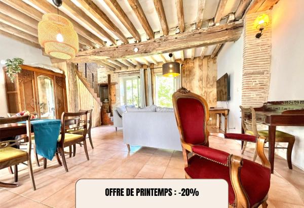 Baolocation Bouhy - Idéal Famille & Groupe D'amis -16min Guédelon - Wifi - Saint-Fargeau