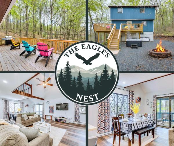 The Eagle's Nest Chalet - Hot Tub & Fire Pit - Arrowhead Lake, PA