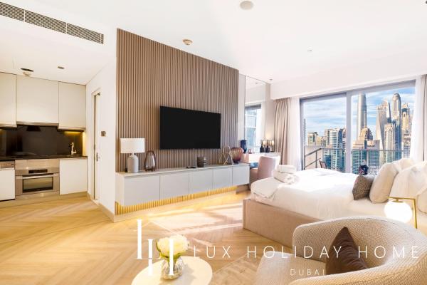 Nella foto è visibile l'oggetto LUX The JW Marina Studio 2 situato nella città di Dubai.