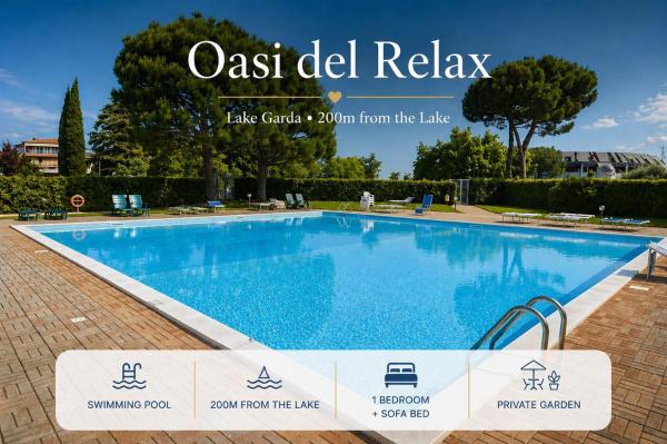 Oasi Del Relax - 100mt Lake - Wonderful Apartment With Private Garden And Pool - Desenzano del Garda