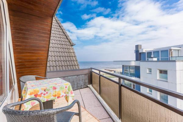 Residenz Meeresbrandung 33 Mit Balkon Und Meerblick . 4.stock, Einbauküche, Geschirrspüler, Tv,schwimmbad, Sauna , Reservierter Stellplatz, Wlan ! - Duhnen