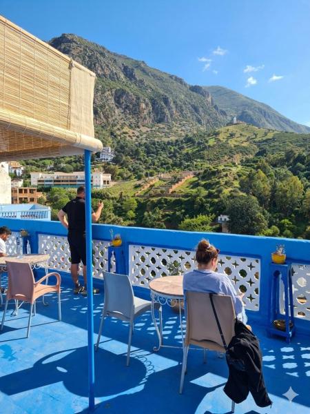 På bildet vises objektet La Joya Hostel Chafchaouen Cozy Stay with Terrace som ligger i byen Chefchaouen.
