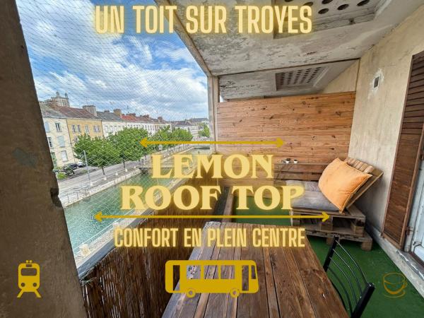 A la foto es mostra l'objecte Lemon Roof Top situat a la ciutat de Troyes.