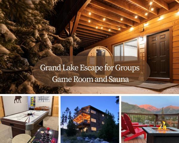 Amazing View! Sauna 1 Block To Downtown 5br Sleeps16 With 2 King Suites Game Rm - Grand Lake, CO