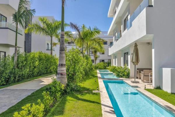 A la foto es mostra l'objecte Private Beach Community - White Sands Golf Resort - Modern 2BR Private Pool and Patio situat a la ciutat de Punta Cana.