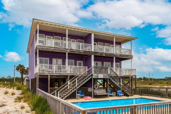 Corner Gulf Beachfront Condo With Pool Hot Tub Sauna & Private Balcony - Alabama