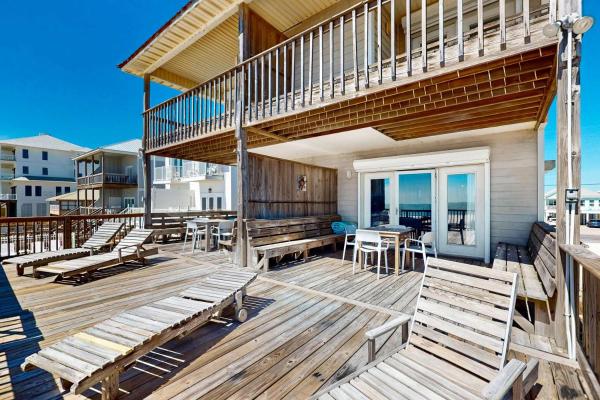 Two Homes In One - Beachfront Gulf-view Decks Central Ac & Washer Dryers - Gulf Shores, AL