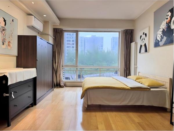 På billedet ses objektet Beijing CBD area Cozy Family Suite beliggende i byen Beijing.