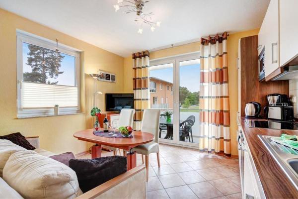 The photo shows the Ferienwohnung Strandblick 4 located in the city of Ueckeritz.