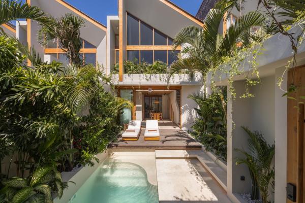 Στη φωτογραφία φαίνεται το αντικείμενο Hood Villas Balangan που βρίσκεται στην πόλη Bingin Beach.