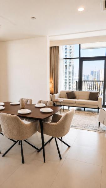 A la foto es mostra l'objecte Skyline Park View 1BR Bright & Modern JVC by Crescent Key situat a la ciutat de Dubai.