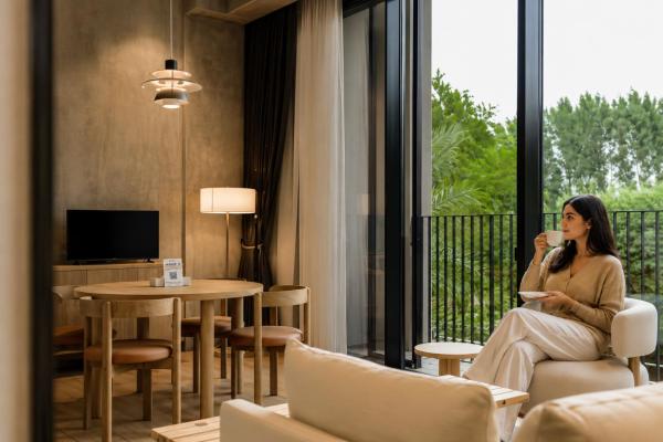 A la foto es mostra l'objecte HAVN - Cozy Studio KOA Canvas, Access to NASAB situat a la ciutat de Dubai.