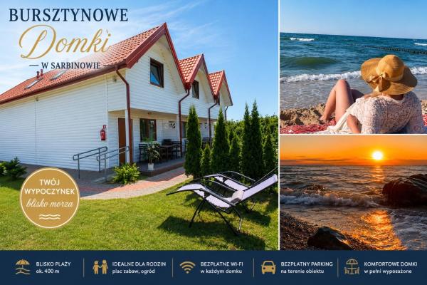 A la foto es mostra l'objecte Bursztynowe Domki situat a la ciutat de Sarbinowo.