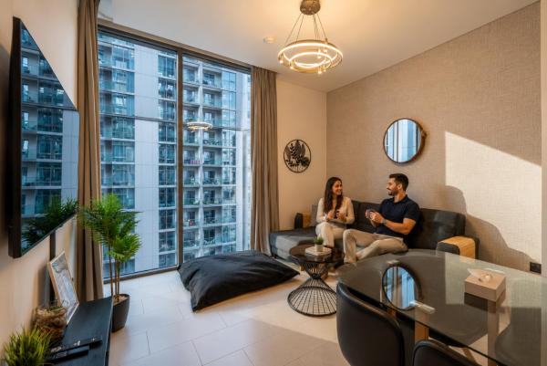 På billedet ses objektet HAVN - 1 bedroom in Sobha Creek, MBR City beliggende i byen Dubai.