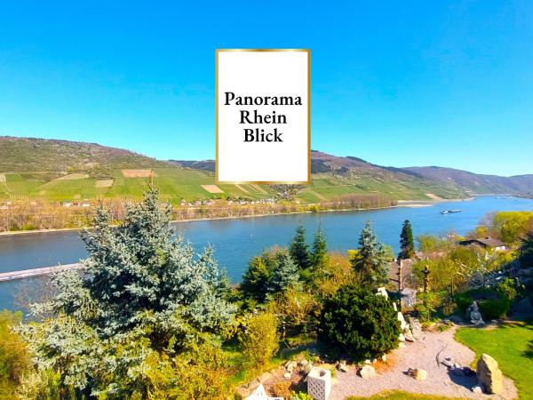 Ferienwohnung Märchenhain Am Mittelrhein - Rheinblick, Terrasse & Garten, 2 Schlafzimmer Und 2 Bäder - Bingen