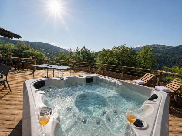 Charming Family Chalet For 8 People, With Private Hot Tub - Haute-Savoie
