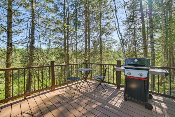 Hike, Fish & Unwind: Riverfront Vanderbilt Cabin - Gaylord, MI