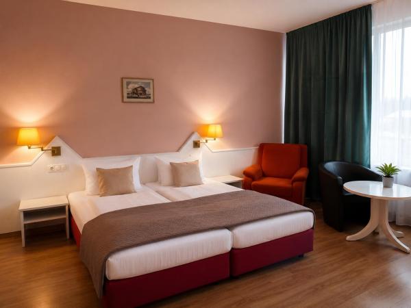 Na fotografii je vidět objekt Hotel Elisenhof nacházející se ve městě Chemnitz (Saská Kamenice).