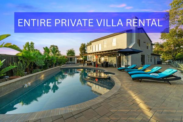 Entire Private Home With 5 Bedrooms 4 Bathrooms 3000 Sq Ft Villa, Pool, Hot Tub, Nature, Garage, Winery, Available Now - Fallbrook, CA