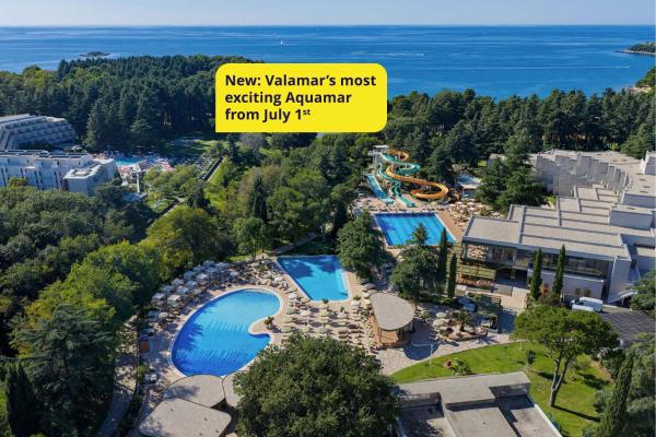 Kuvassa näkyy kohde Valamar Diamant Hotel, joka sijaitsee kaupungissa Poreč.