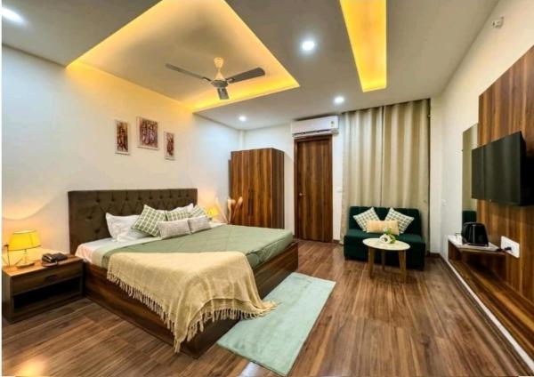 Auf dem Foto ist das Objekt Guru Sadan A Luxe Stay in der Stadt Ayodhya zu sehen.