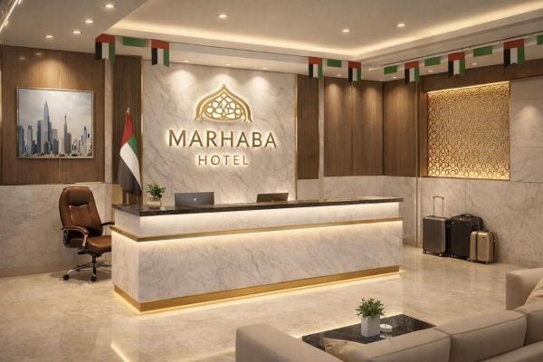 Na zdjęciu widoczny jest obiekt marhaba hotel położony w mieście Dubaj.