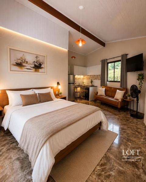 A la foto es mostra l'objecte Loft praia do pontal, arraial do cabo Rj situat a la ciutat de Arraial do Cabo.