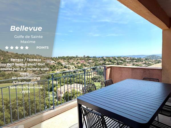 Bellevue Apartment - Terrace, Golf & Pool - Sainte-Maxime