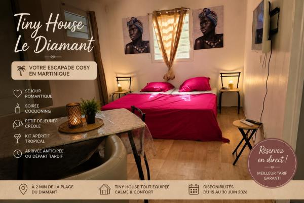 En la foto se muestra el objeto La Love Room Tropicale du Diamant ubicado en la ciudad de Les Coteaux.