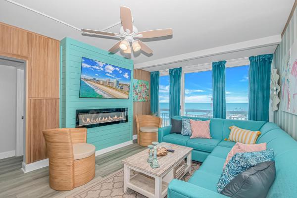 Gorgeous Coastal Oceanfront 2br At The Yachtsman! 606 - Myrtle Beach, SC