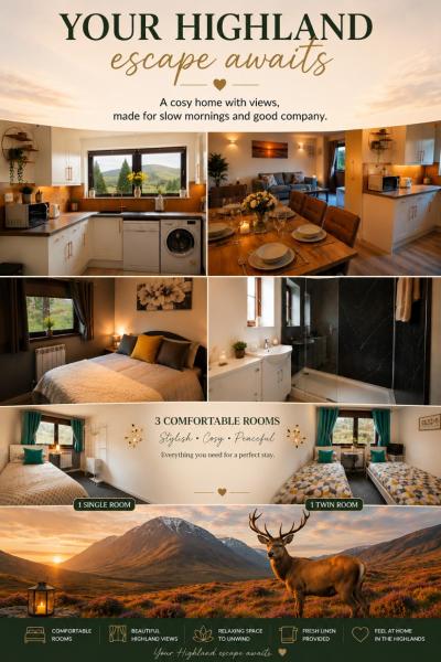 Premium Ground Floor Apartment, Near Fort William Town Centre - Fort William