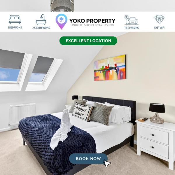 Charming House In Buckingham • Driveway Parking • Sleeps 6 • Work Desk • Fast Wifi • Yoko Property - Bicester