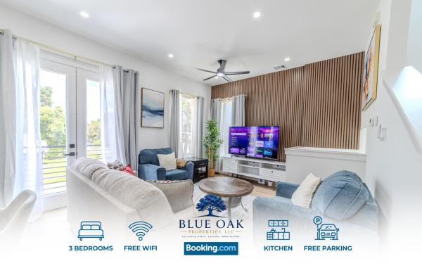 3 Bedroom House By Blue Oak Residential Furnished Short Term Rentals Houston Near Med Center, Nrg, Zoo, Downtown - Houston, TX
