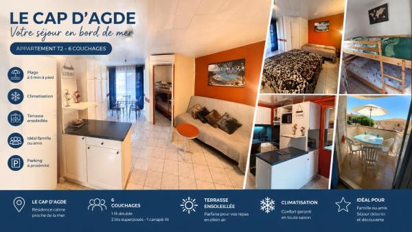 ÉLégant 30 M2 Dans Résidence 4 éToiles - Agde
