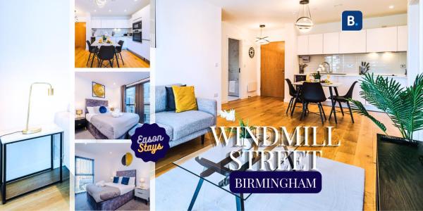 Stylish 2 Bedroom Apartment In Birmingham, Sleeps 5 By Eason Stays, Perfect For Corporate & City Break Stays With High-speed Wifi & Smart Tv - Birmingham