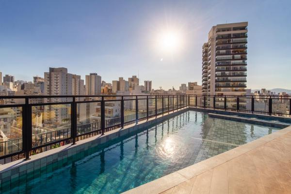 Rooftop Com Piscina - Ac Ao Lado Do Metrô Santa Cecilia - Sao Paolo