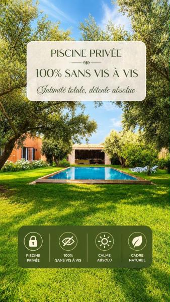Na fotografii je vidět objekt Villa Les Oliviers Marrakech - Piscine Privée & Sans Vis-à-Vis nacházející se ve městě Marakéš.