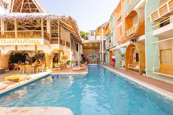 Na fotografii je vidět objekt Happiness Hostel Boracay nacházející se ve městě Boracay.