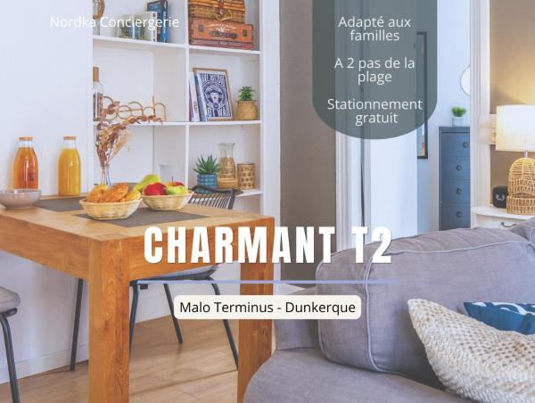 Charmant T2 - Malo Terminus - Plage à Pied - Dunkirk